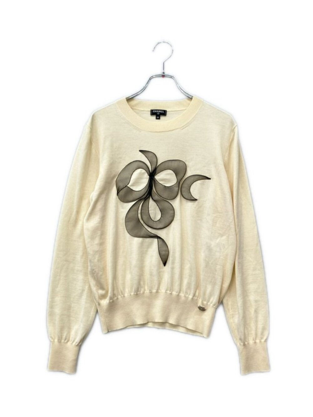 Chanel Long Sleeve Crew Neck Knit 38 Sweater